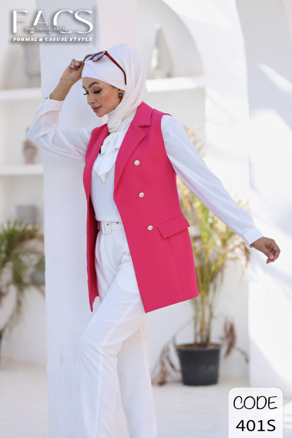 ⁦Women's sleeveless blazer (Vest)-401⁩ - الصورة ⁦27⁩