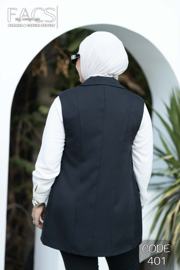 ⁦Women's sleeveless blazer (Vest)-401⁩ - الصورة ⁦5⁩